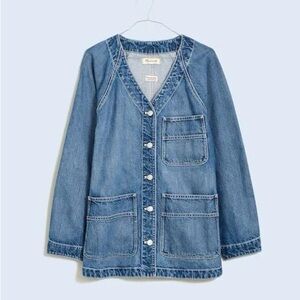Madewell x Kaihara Denim Chore Jacket in Westmoore Wash
